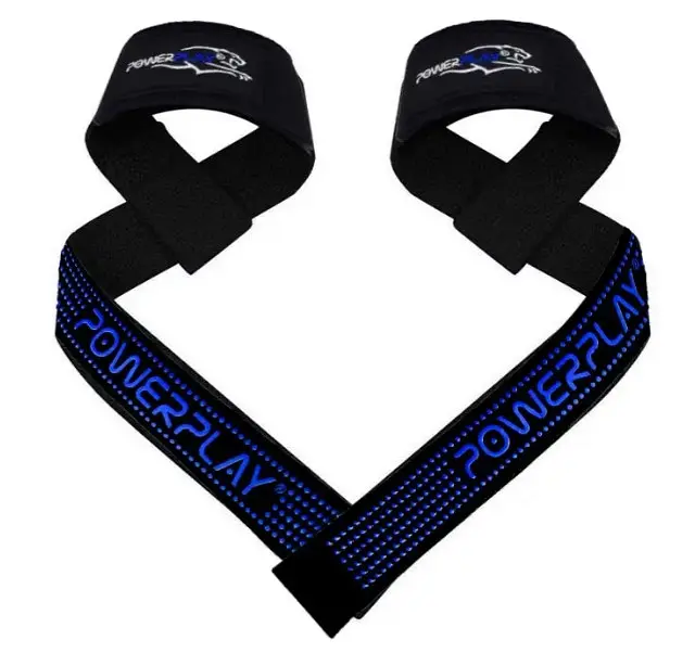 Лямки для тяги PowerPlay 7064 Чорно-Сині (PP_7064_Black/Blue) - фото 2