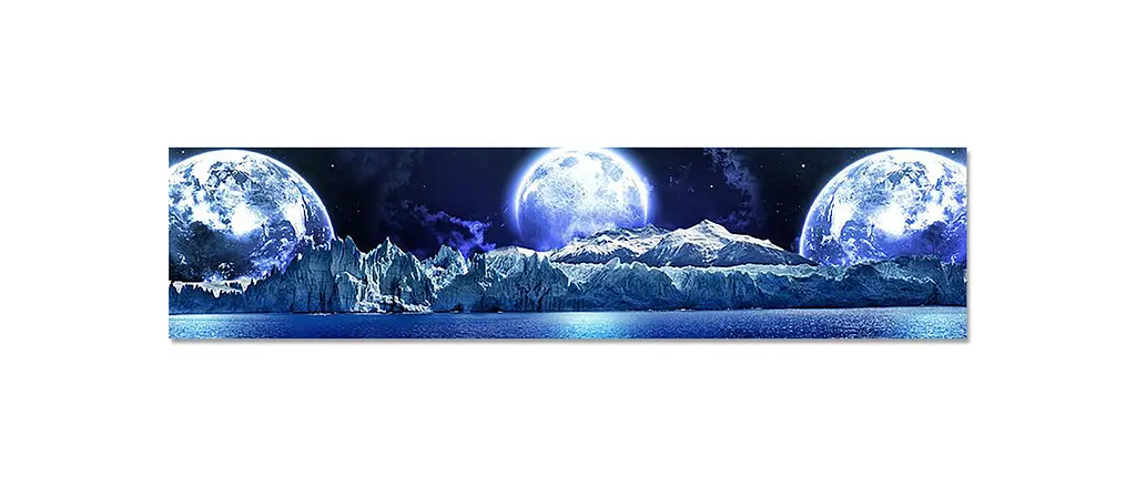 Кухонний фартух Планети для кухні наклейка ПВХ космос ніч Синій 60х250 см Happy Pocket Z180499 - фото 7