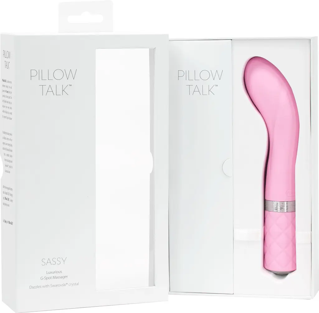 Розкішний вібратор Pillow Talk - Sassy з кристалом Сваровські для точки G, подарункова упаковка Колір: Рожевий - фото 11