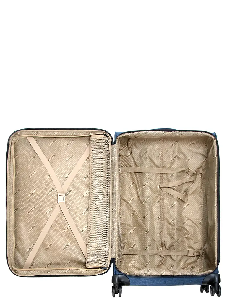 Валіза велика L тканинна Airtex 6659 79x48x32см 121л Синій - фото 12