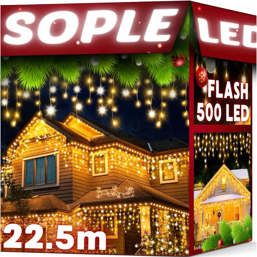 Вулична гірлянда бахрома 22.5м 500 LED - фото 2