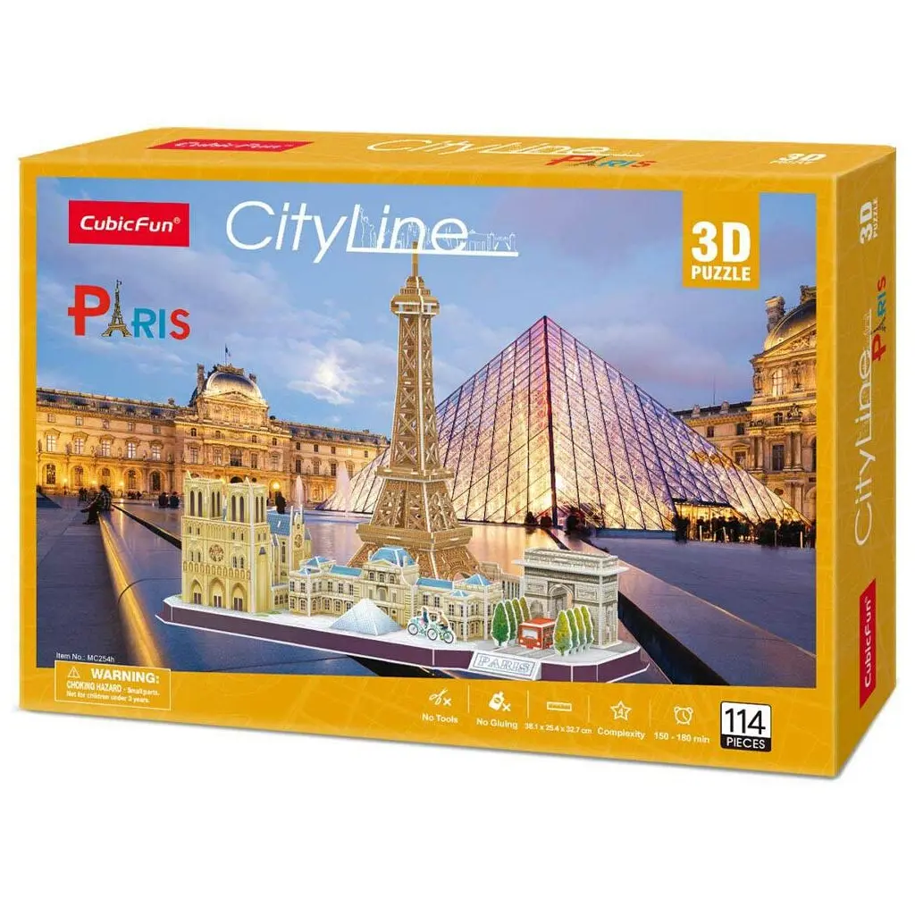 Пазл Cubic Fun City line Paris (MC254h)