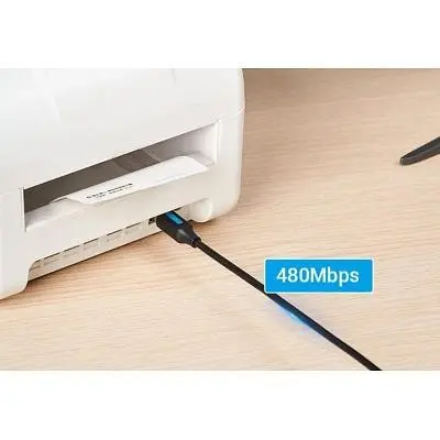 Кабель для принтера Vention USB-C 2.0 to BM 1.5m 2A black (CQUBG) - фото 5