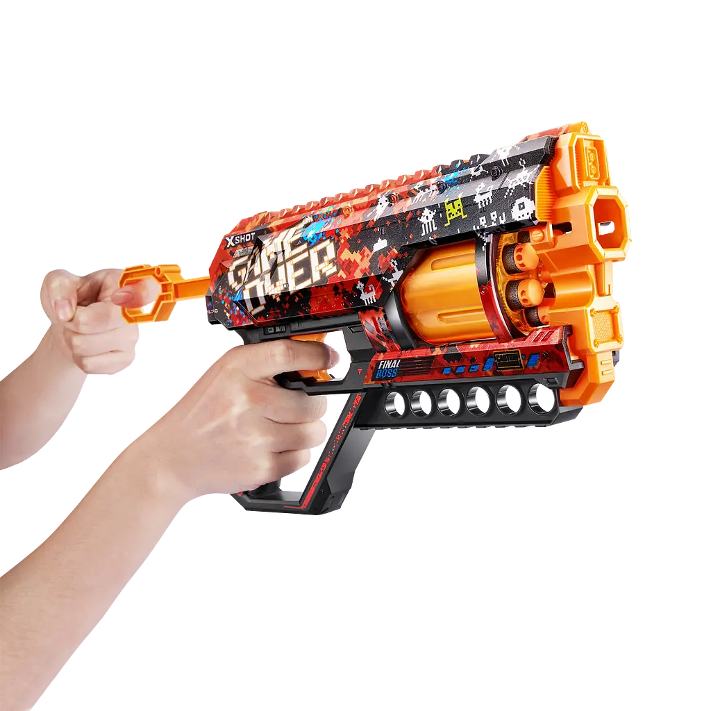 Швидкострільний бластер Zuru X-Shot Skins Griefer Game Over, 12 патронів (36561D) - фото 3
