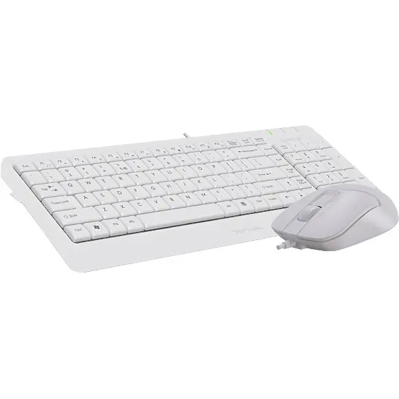 Комплект (Клавіатура та миша) A4Tech F1512 Fstyler USB White (F1512 (White)) - фото 2