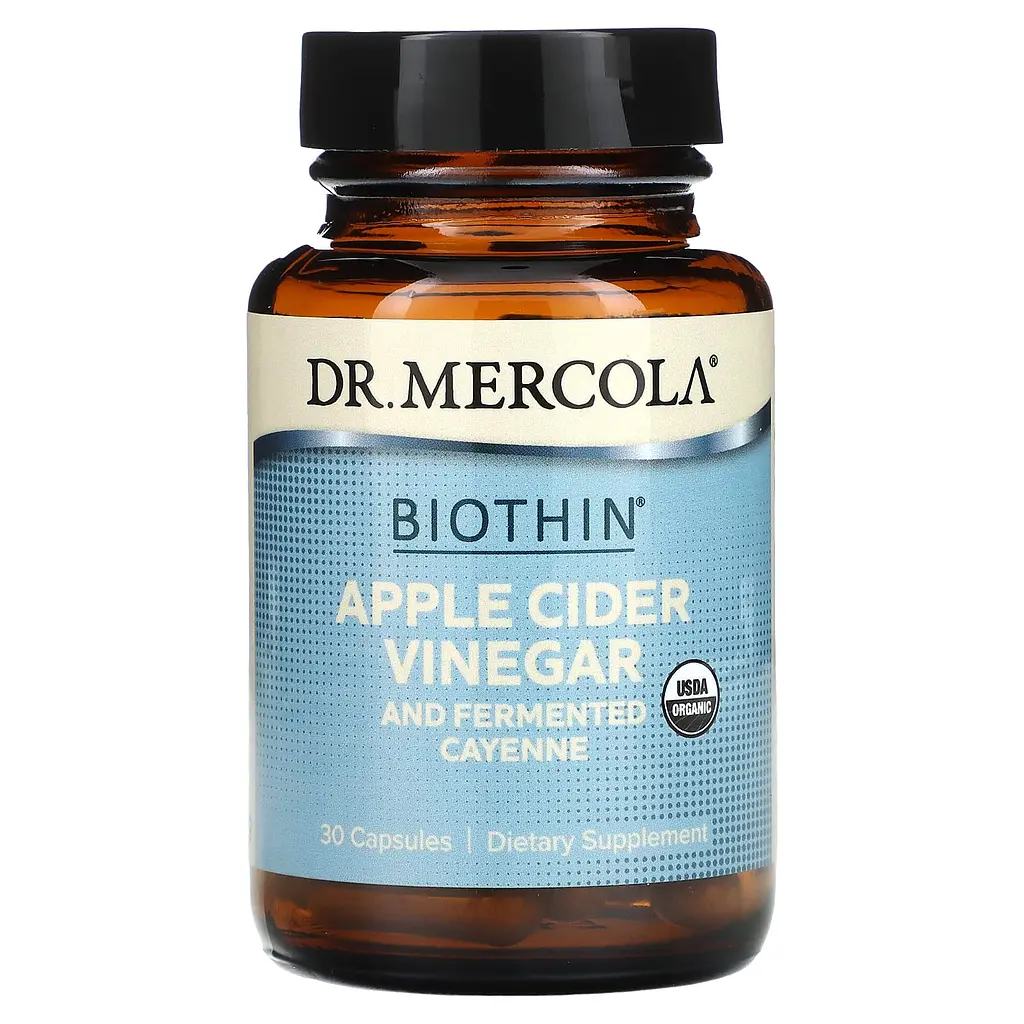 Яблочный уксус и кайенский перец, Apple Cider Vinegar Cayenne, ферментированный, 30 кап Dr. Mercola vit0001730 - фото 2