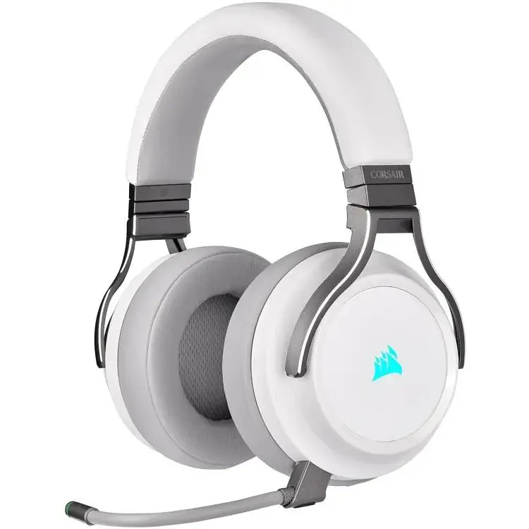 Навушники Corsair VIRTUOSO RGB WIRELESS High-Fidelity Gaming Headset (CA-9011186-EU) White - фото 7