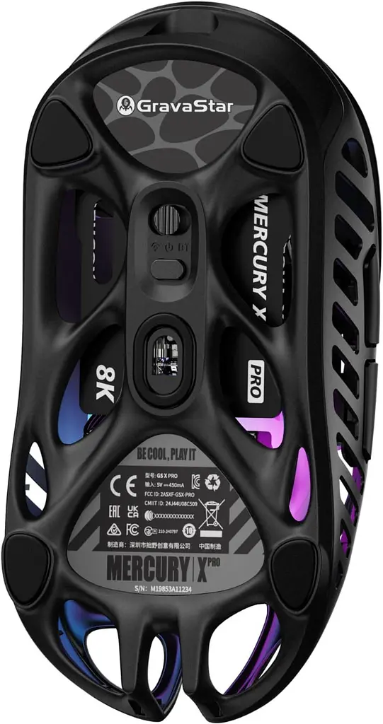 Мышь GravaStar Mercury X Pro 8K RGB Black (GSXPRO_BLK) - фото 3