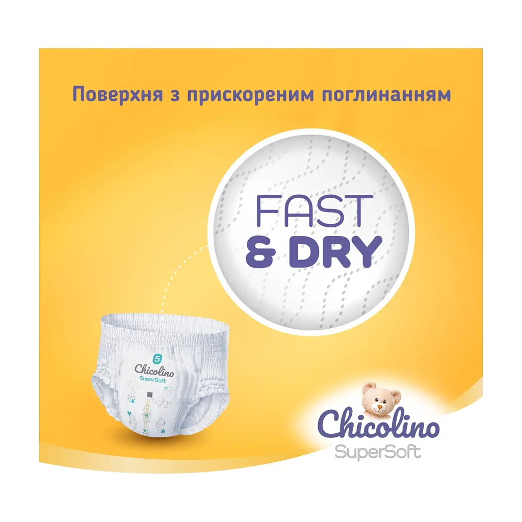 Підгузки Chicolino Super Soft Розмір 6 (16+ кг) 30 шт (4823098414469) - фото 7