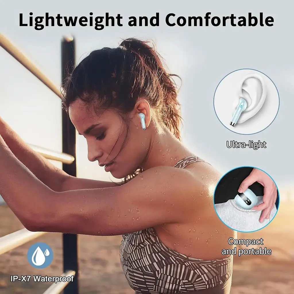 Бездротові навушники Bluetooth 5.3 з 4 мікрофонами - фото 3