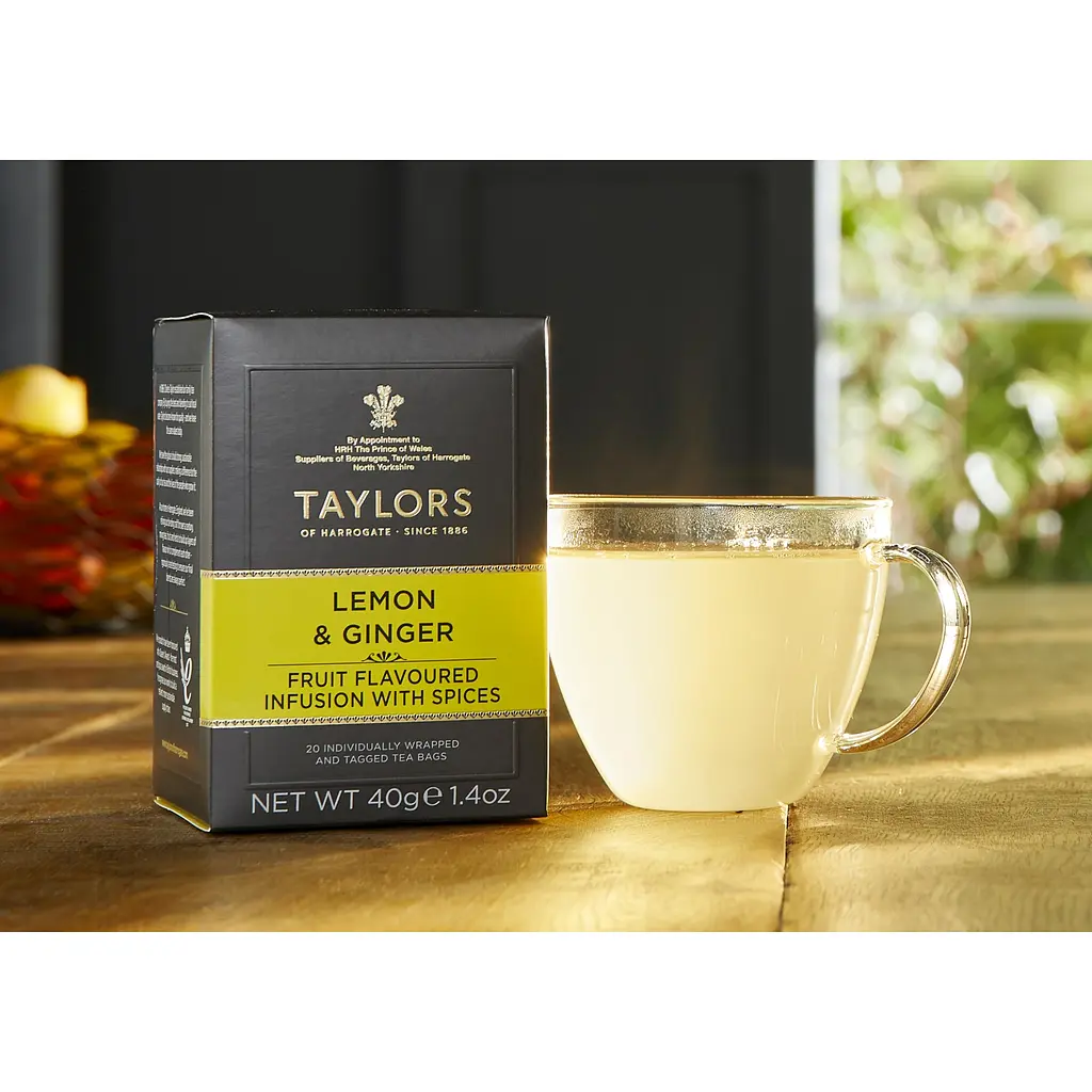 Суміш трав'яна Taylors of Harrogate Lemon & Ginger Лимон-імбир 20х2.5 г - фото 3