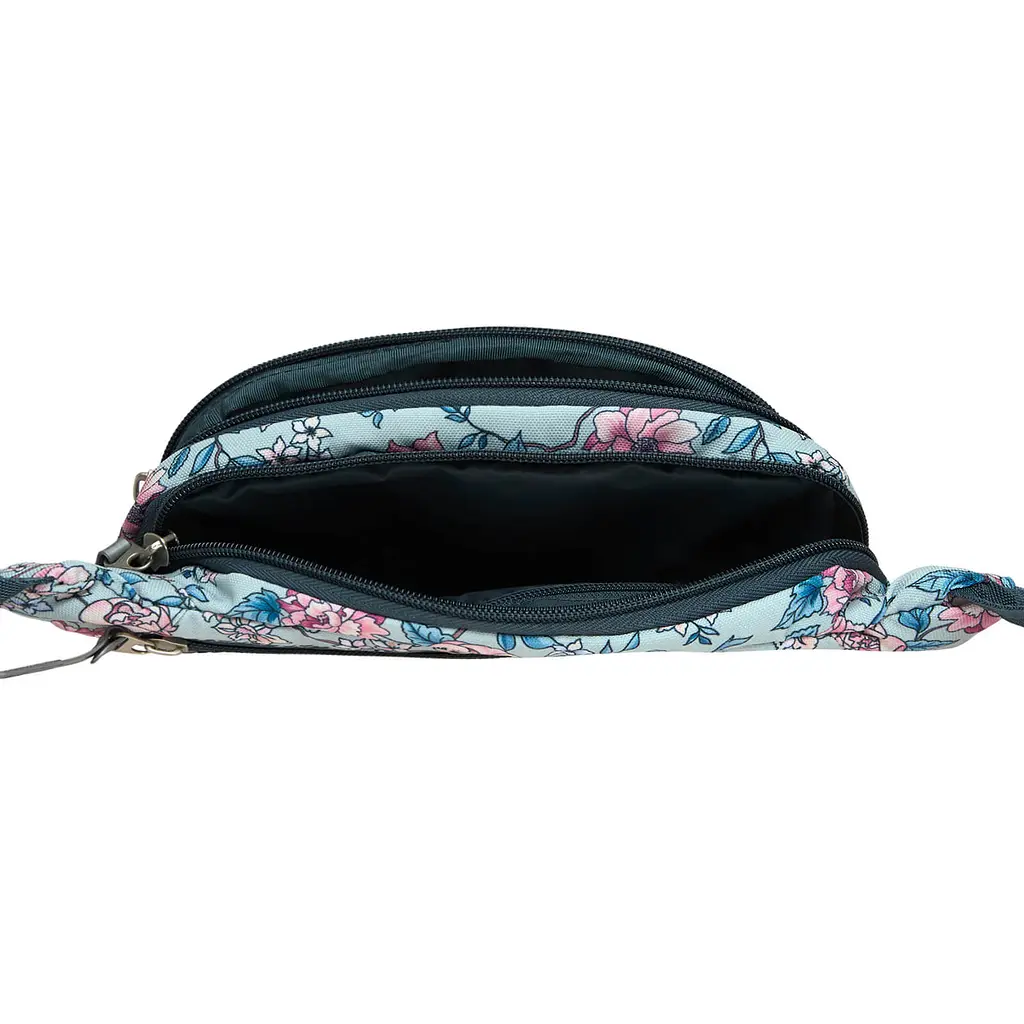 Сумка-бананка Bagland Bella 2 л сублимация 978 бирюзовая с принтом(00202664) - фото 3