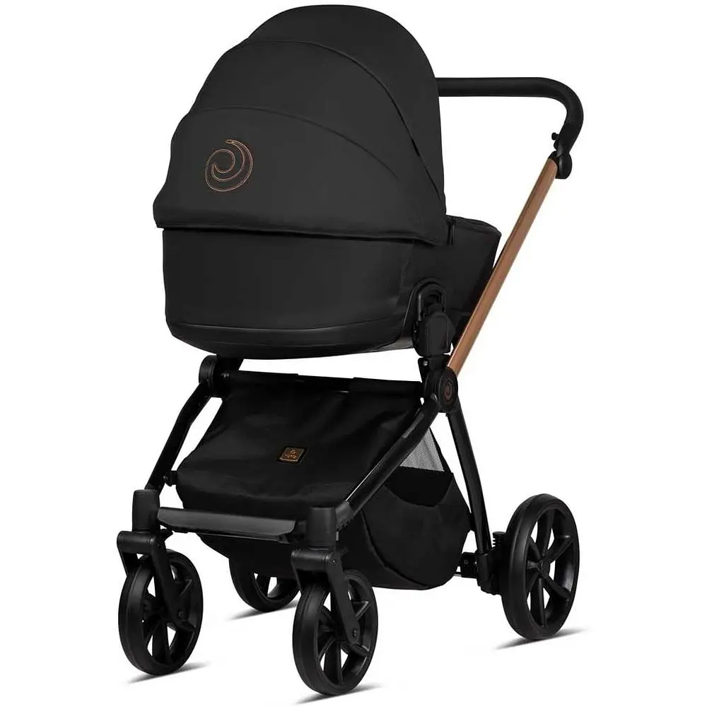 Коляска Tutis Mio Plus Thermo Black Edition Rose Gold, універсальна 2 в 1, чорна (1352292) - фото 6