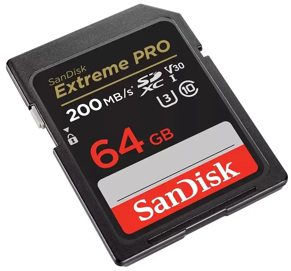 SanDisk Карта пам'яті SD 64GB C10 UHS-I U3 R200/W90MB/s Extreme Pro V30 - фото 3