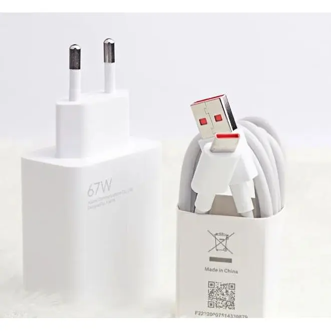 Зарядний пристрій DK Mi Turbo Charge 67W USB Power Adapter для Xiaomi плюс кабель(017091) white - фото 5