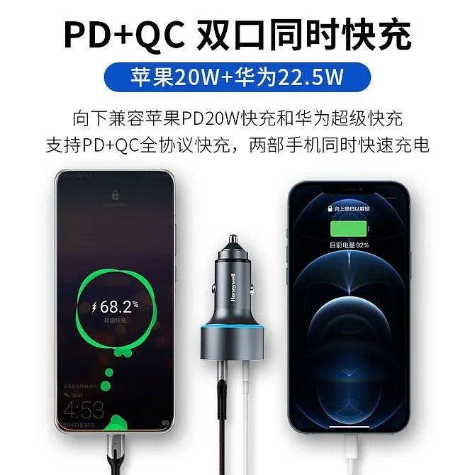 Автомобильное зарядное устройство для Honeywheel Dual USB 45W Car Charger - фото 5