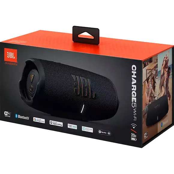 Портативна акустика JBL Charge 5 Wi-Fi Black (JBLCHARGE5WIFIBLK) [90542] - фото 11