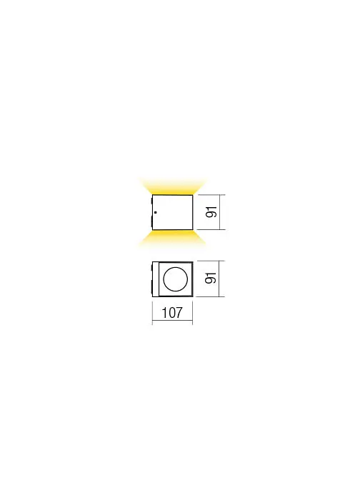 Бра вуличне TEKO AP LED COB 2X6W IP65 DG 3000K(5.1.2) Redo 90101 - фото 2