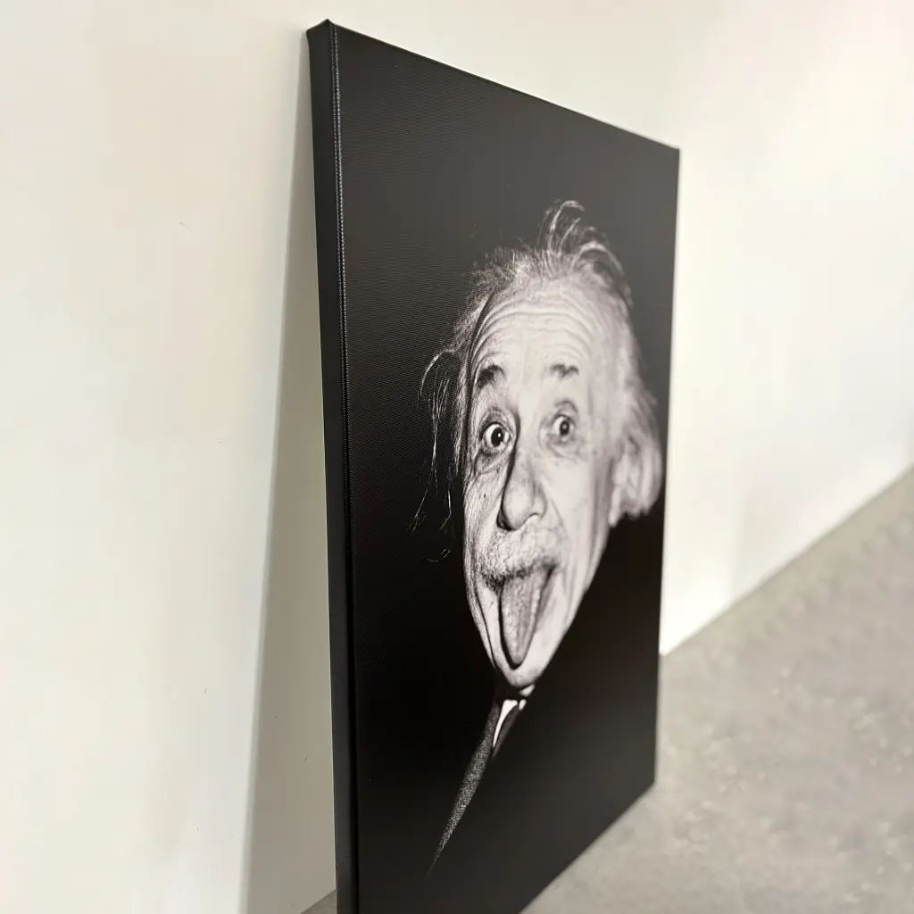 Інтер'єрна картина Альберт Ейнштейн з висунутим язиком, Albert Einstein, науковець, фізика, 60×43 см (id1301) - фото 3