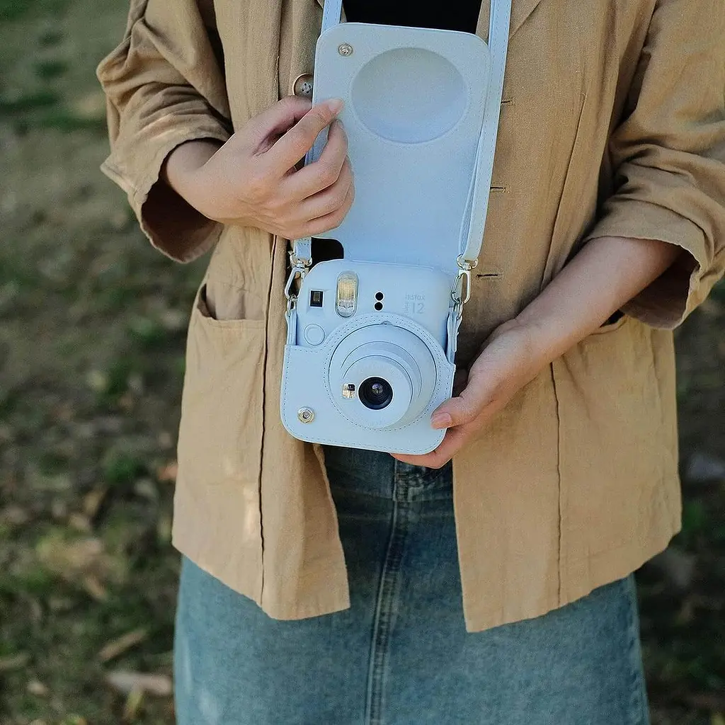 Чехол для фотоаппарата Fujifilm Instax Mini 12 Голубой - фото 5