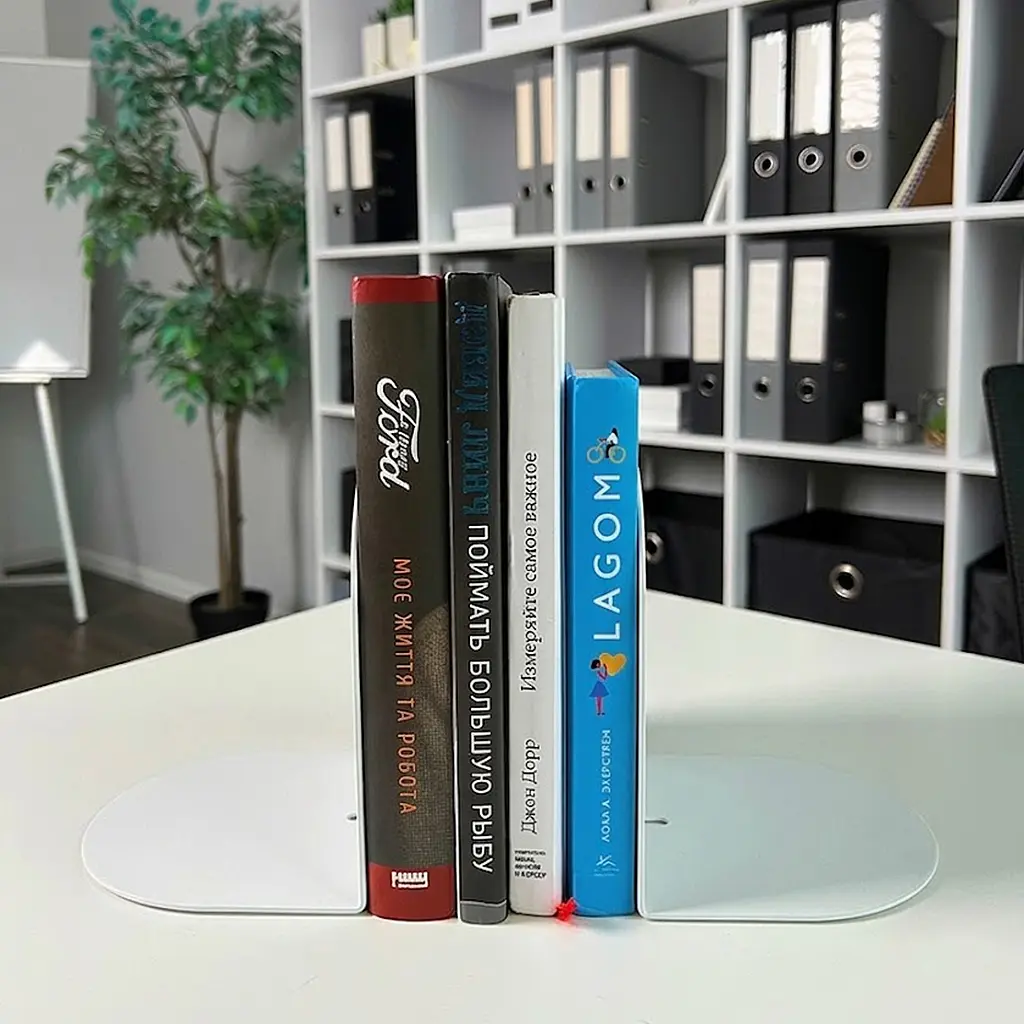 Тримачі для книг (комплект 2 шт) Nice & Cozy Stand білі - фото 2