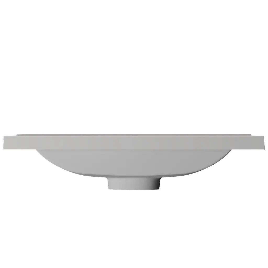 Раковина глянцева врізна Amidicon Cosmo 70 700x450 з литого каменю Cosmo _70_HL, Білий - фото 5