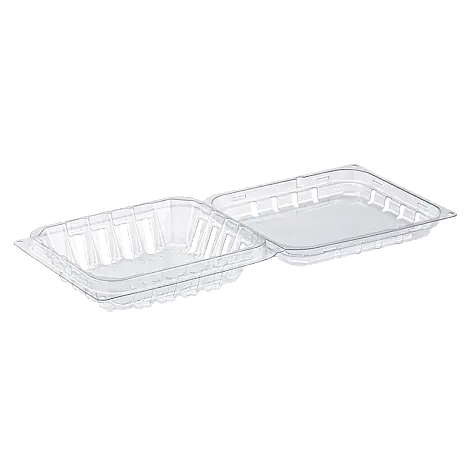 Кришка для харчової упаковки L4-125, на 0.125 кг, 50 шт, 143x96x35 мм, колір прозорий для фасування, зберігання та транспортування - фото 4