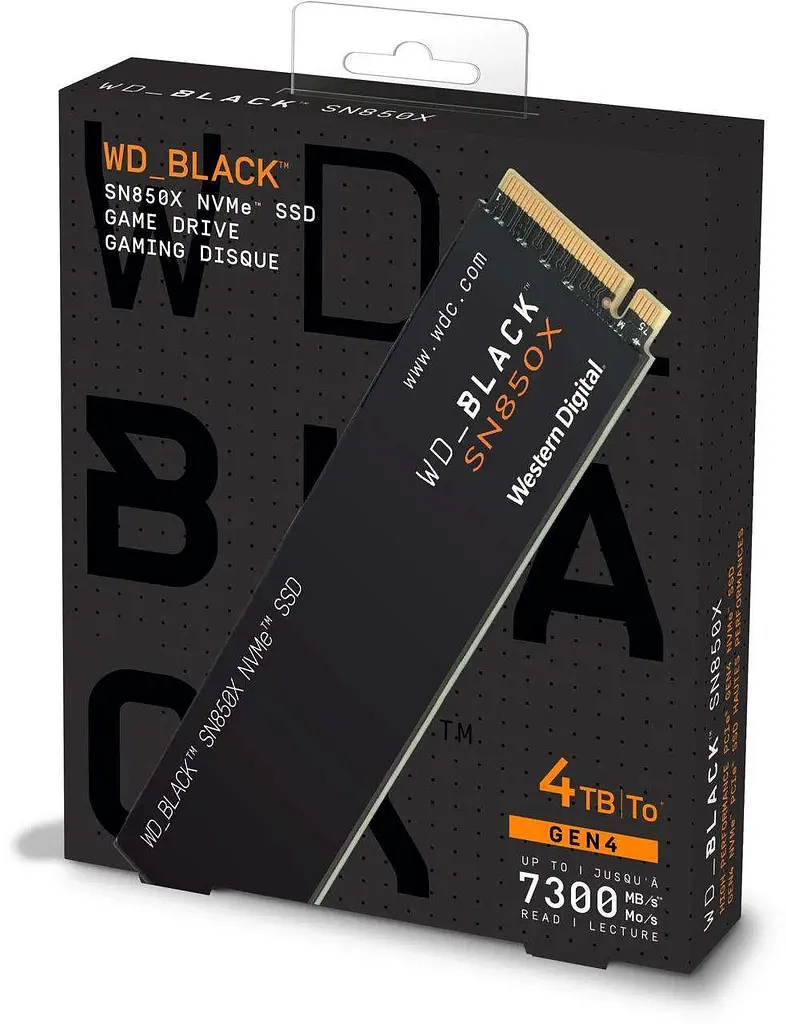 SSD накопичувач WD Black SN850X 4 TB (WDS400T2X0E) - фото 3
