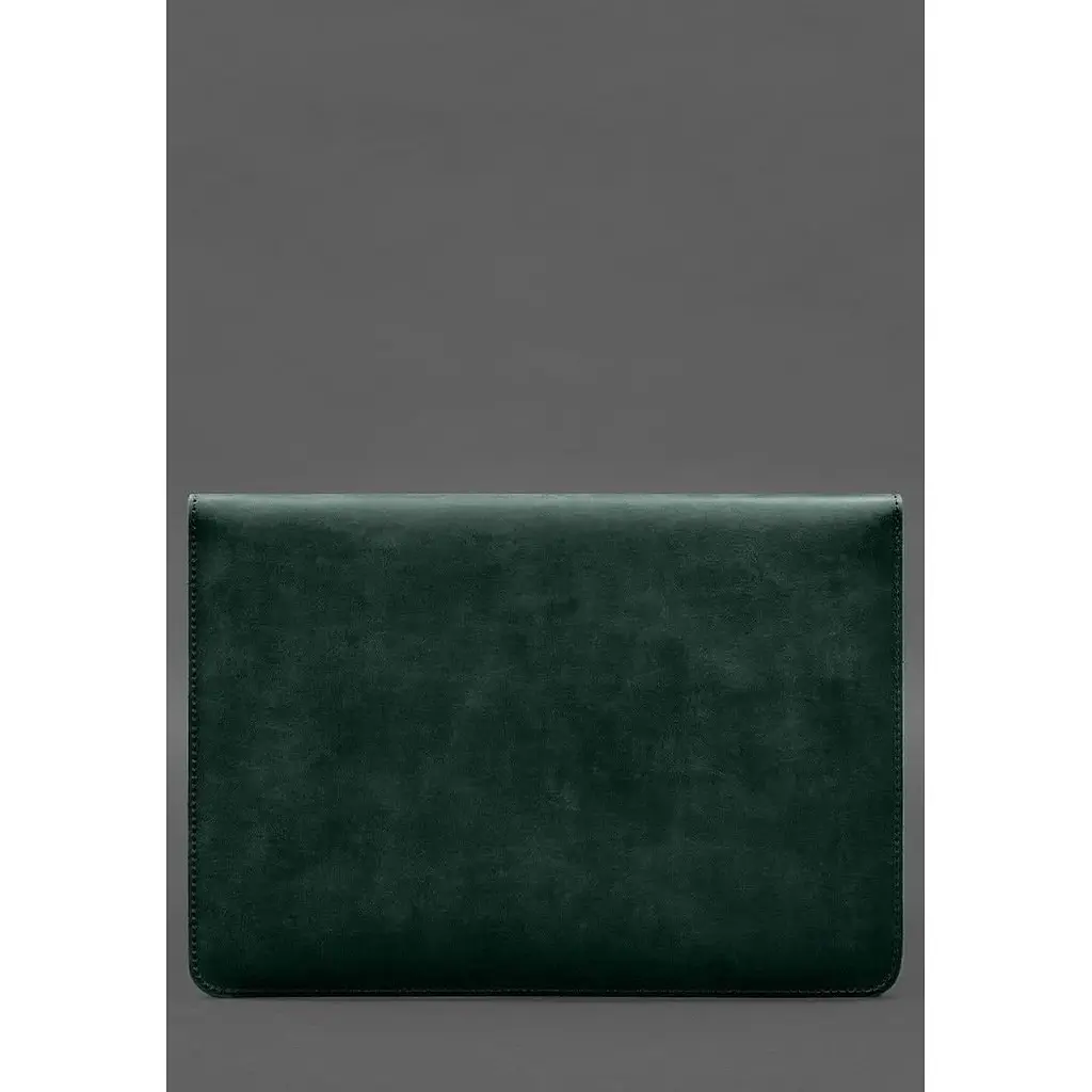 Чохол-конверт BlankNote Crazy Horse для MacBook 16 із клапаном шкіра+фетр Зелений - фото 2