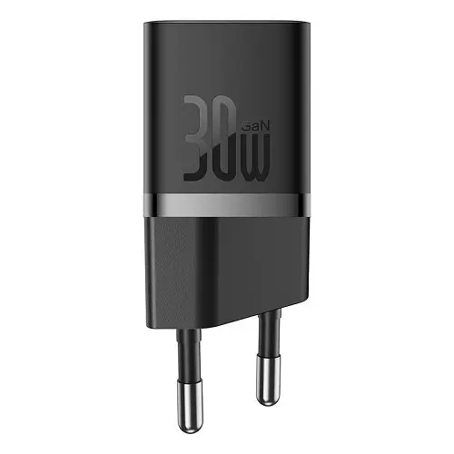 Сітчасте зарядне пристрій Baseus GaN5 Fast Charger(mini) 1C 30W EU чорний CCGN070401 - фото 5