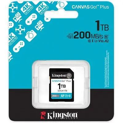 Карта памяти Kingston 1TB SDXC 10 UHS-I U3 V30 Canvas Go Plus G4 (SDG4/1TB) - фото 3