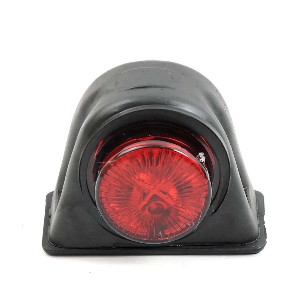 Габарит LED чебурашка 12/24V / великий 9 см / Червоно-Білий 2 шт. (Л 033) - фото 2