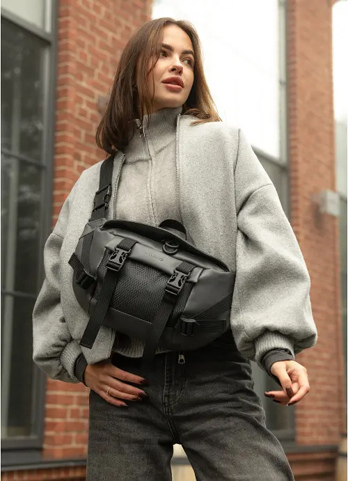 Велика жіноча поясна сумка бананка Sambag 38х21 см sum0027223