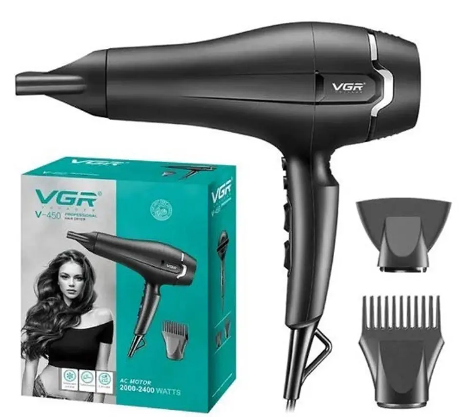 Фен VGR V-450 Черный - фото 2