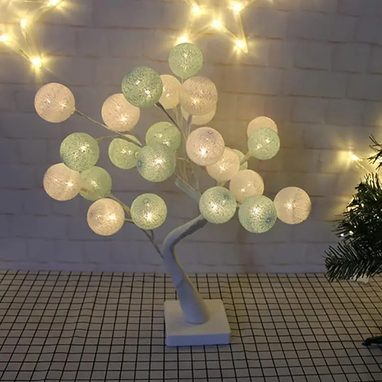 Настільна LED лампа XPRO SFK-28 з дерев'яною основою та кольоровими кулями (44863-16924_322) - фото 8