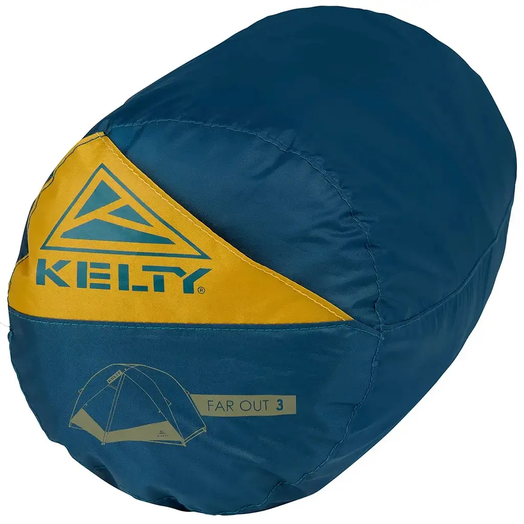 Палатка Kelty Far Out 3 w/Footprint Синий-Желтый - фото 5