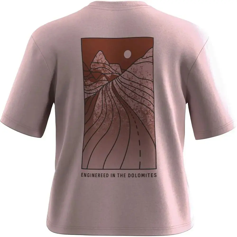 Футболка Salewa Eagle Sunset Loose T-Shirt W S Розовая (1054-013.012.1395) - фото 2