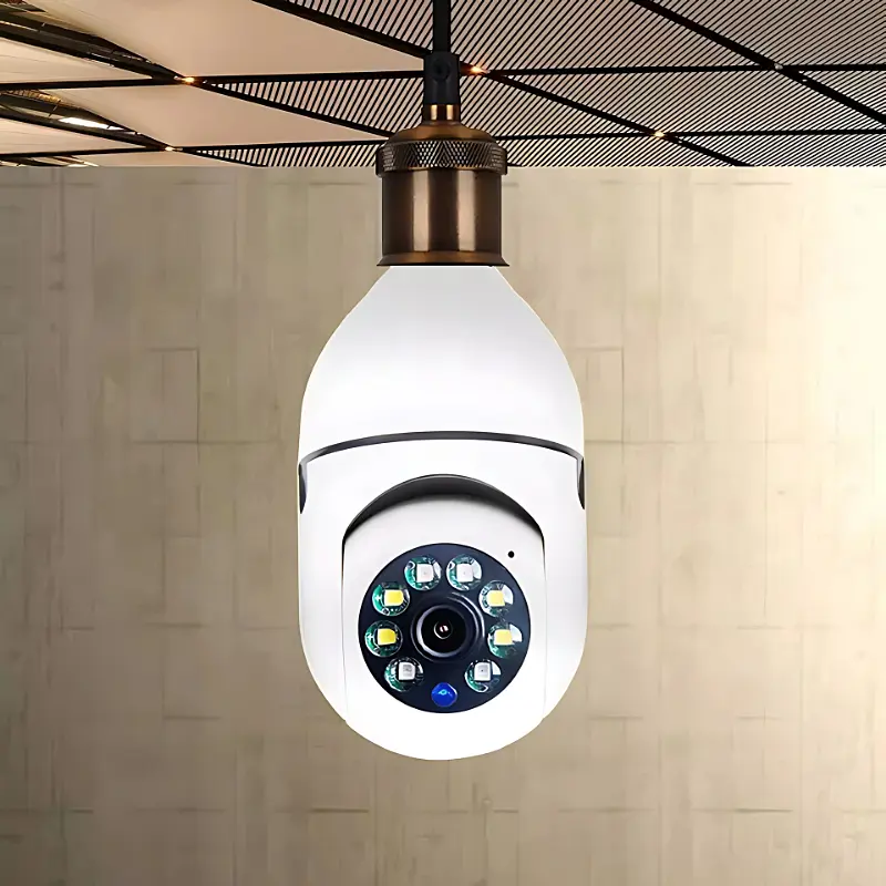 Бездротова IP Full-HD, 2 MP, WIFI камера з датчиком руху і нічним баченням у плафон для лампочки, біла (8247101093) - фото 8