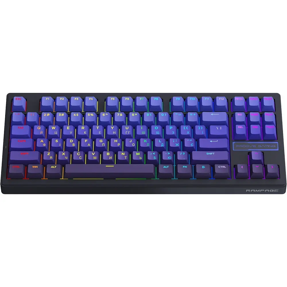 Бездротова клавіатура Proove Gaming Rampage (Ukraine Layout), в асортименті - фото 9