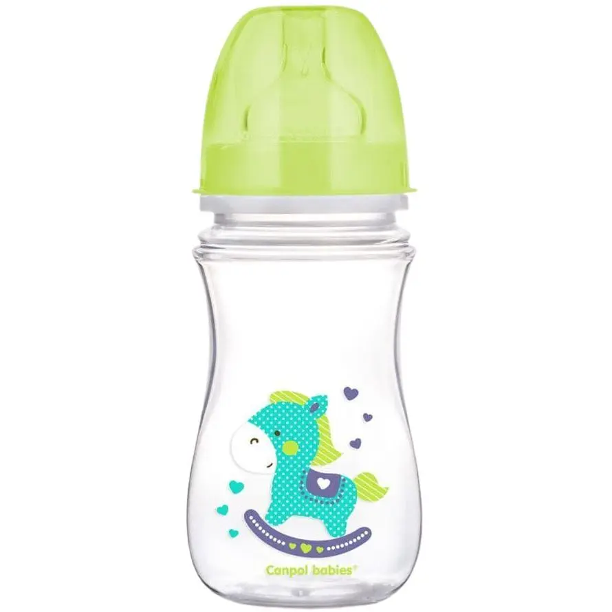 Антиколиковая бутылочка Canpol Babies Easystart Цветные зверята 12+ 300 мл салатовый (35/204)