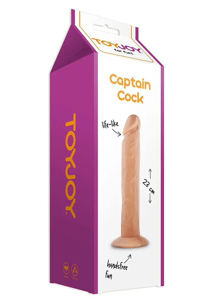 Фаллоимитатор Captain Cock 23 см телесный - фото 4