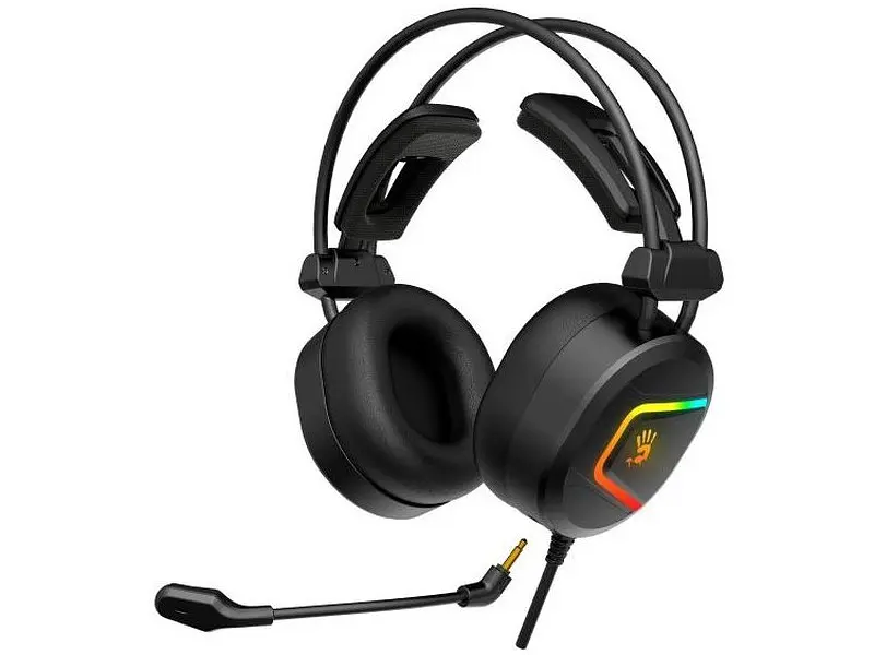 Навушники з мікрофоном A4Tech MC750 Bloody (Black) - фото 2