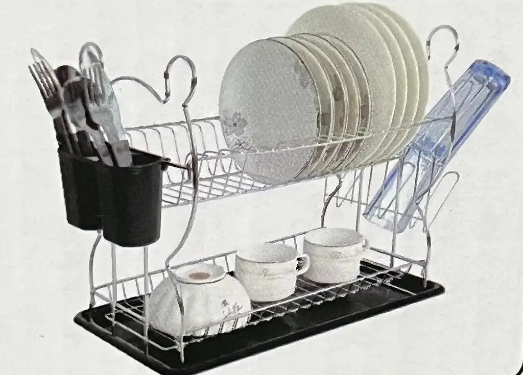 Сушіння для посуду Dish Rack WL 2606 C Silver - фото 2