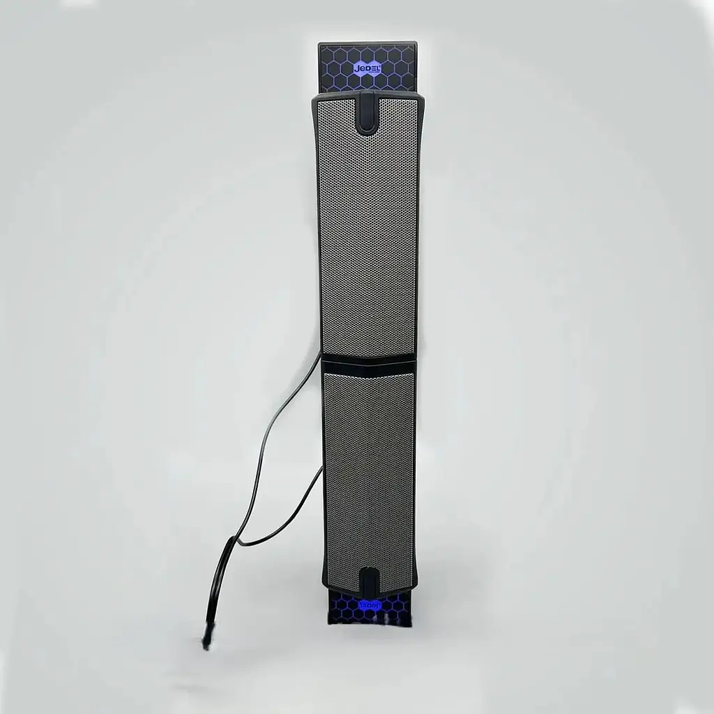 Стаціонарні дротяні комп'ютерні колонки PC 2.0 USB стерео акустика 3Wx2 з RGB підсвічуванням акустична система JEDEL S562 чорні - фото 3
