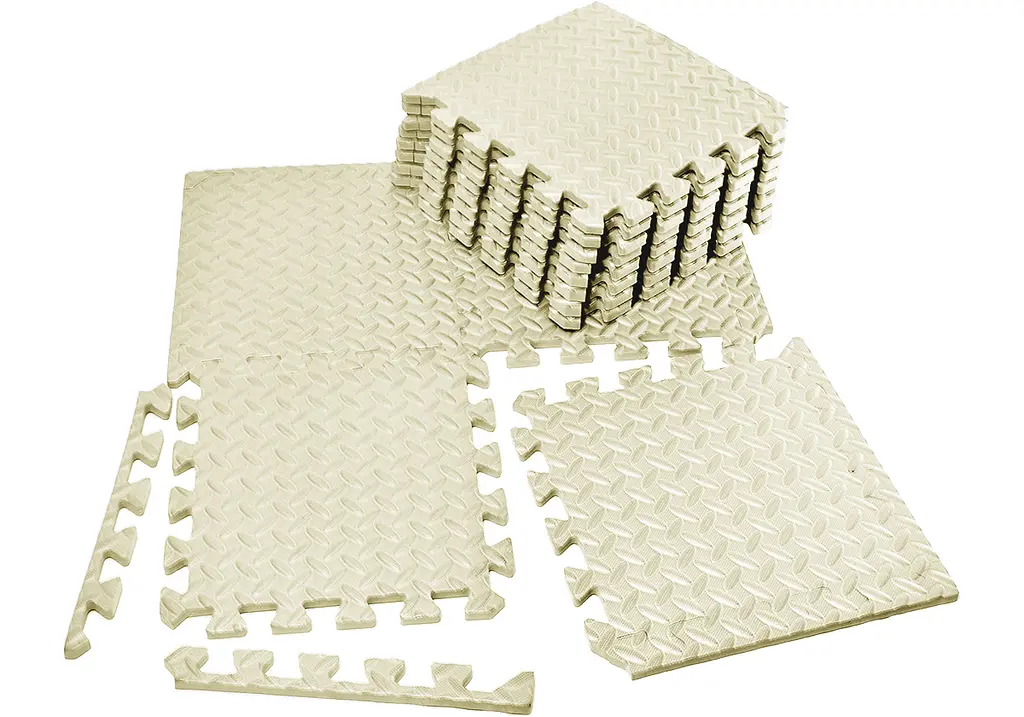 Татамі мат EasyFit 8 шт (30х30х1 см) хвіст ластівки білий (EF-1950-30-W)