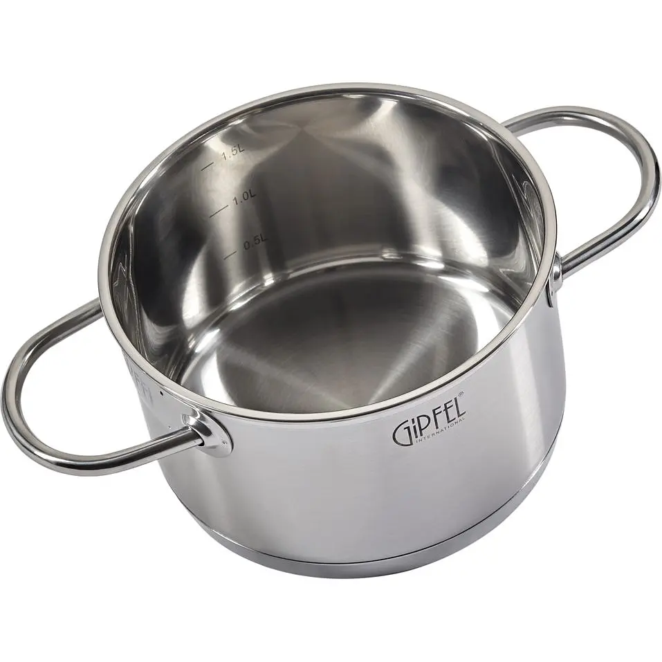 Кастрюля Gipfel Signo с крышкой 2 л 16х9.5 см (1360) - фото 3