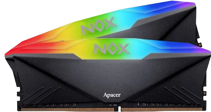 Оперативна пам'ять Apacer 16GB (2x8GB) DDR4 3200MHz NOX RGB Black (AH4U16G32C28YNBAA-2) - фото 1