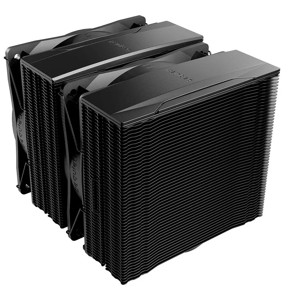 Кулер для процесора be quiet! Pure Rock Pro 3, Black, алюміній/мідь, 2x120 мм, для Intel 1851/1700/1200/115x, AMD AM5/AM4, до 250 Вт, висота 155 мм (BK042) - фото 2