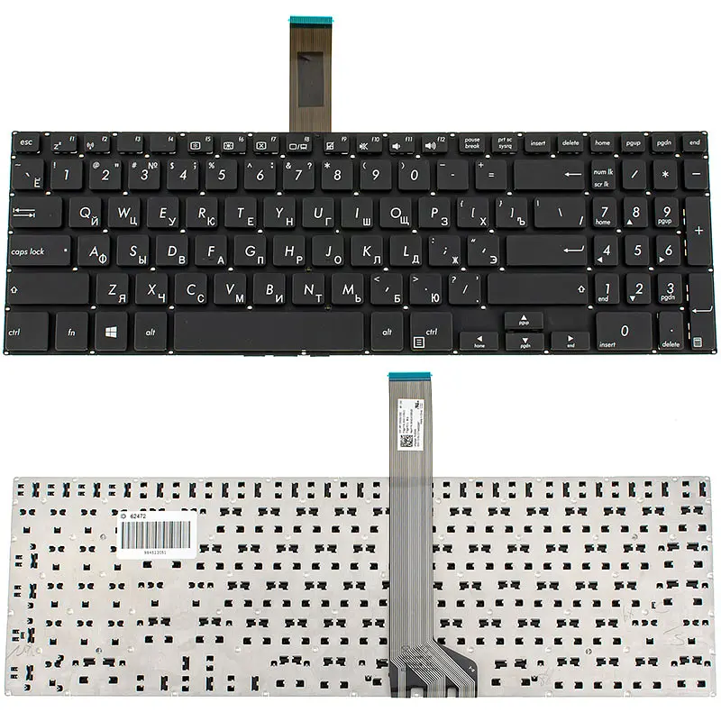 Клавіатура для ноутбука ASUS (P4540 series) rus, black, без фрейма - фото 2