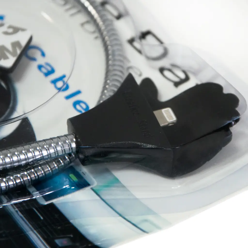 Кабель Lightning-USB Metal cable - ладонь 48см серо-черный провод лайтнинг шнур для зарядки айфона - фото 6